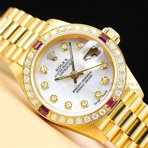 solid gold ladies rolex